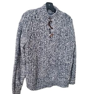 Outpost Grey Cable Knit Sweater XL